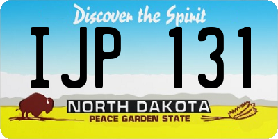 ND license plate IJP131