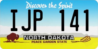 ND license plate IJP141