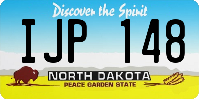 ND license plate IJP148