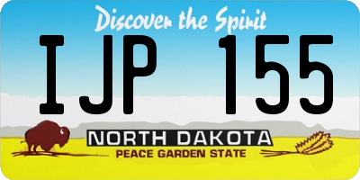 ND license plate IJP155