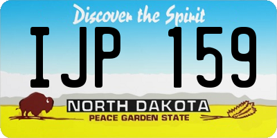 ND license plate IJP159