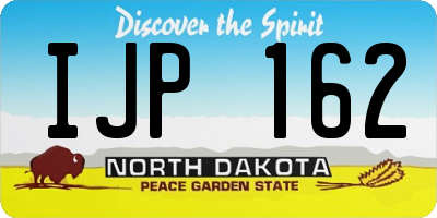 ND license plate IJP162