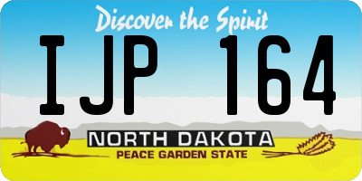 ND license plate IJP164