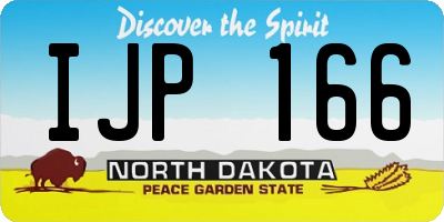 ND license plate IJP166