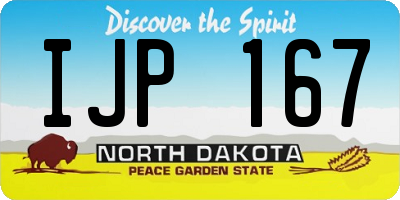 ND license plate IJP167