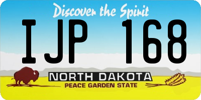 ND license plate IJP168