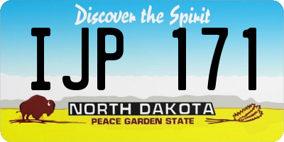ND license plate IJP171