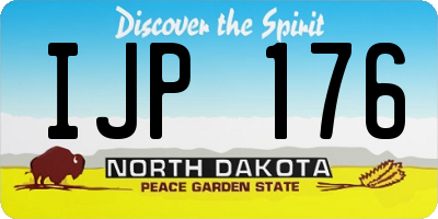 ND license plate IJP176