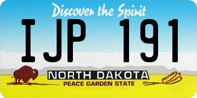 ND license plate IJP191