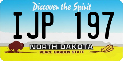 ND license plate IJP197