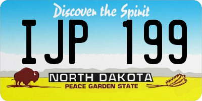ND license plate IJP199