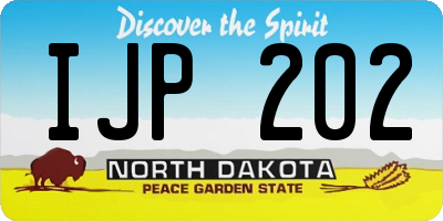 ND license plate IJP202