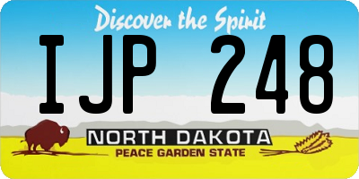 ND license plate IJP248