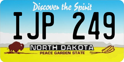 ND license plate IJP249