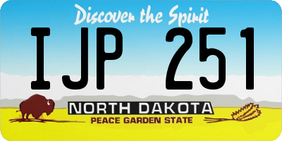 ND license plate IJP251