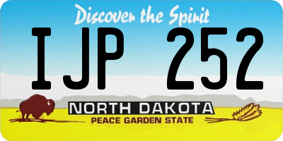ND license plate IJP252