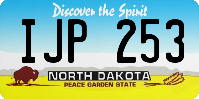 ND license plate IJP253