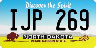ND license plate IJP269