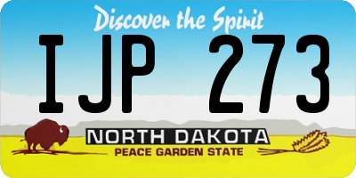 ND license plate IJP273