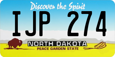 ND license plate IJP274