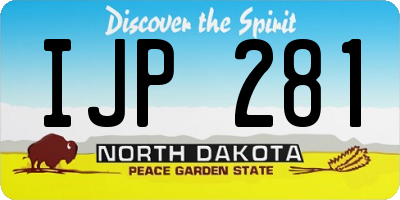 ND license plate IJP281