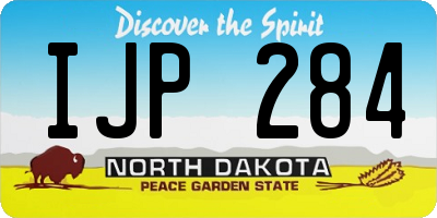 ND license plate IJP284
