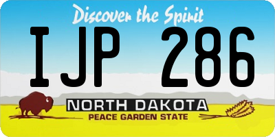 ND license plate IJP286