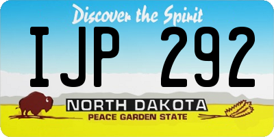 ND license plate IJP292