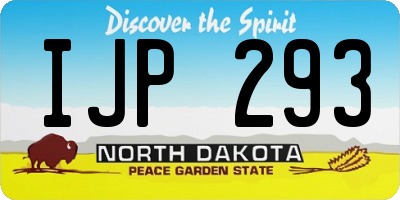ND license plate IJP293