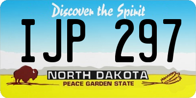 ND license plate IJP297