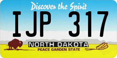ND license plate IJP317