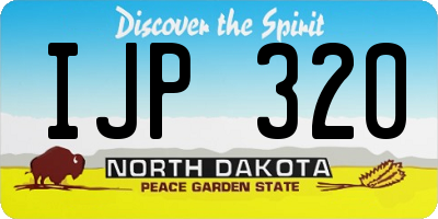 ND license plate IJP320