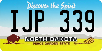 ND license plate IJP339
