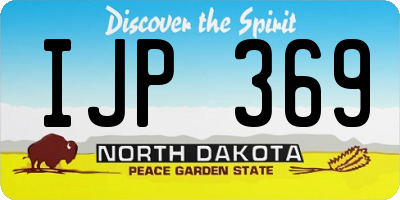 ND license plate IJP369