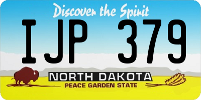 ND license plate IJP379