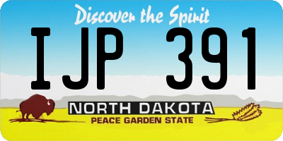 ND license plate IJP391