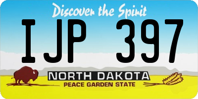 ND license plate IJP397