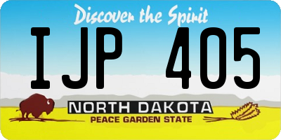 ND license plate IJP405
