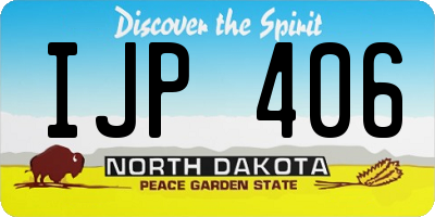 ND license plate IJP406