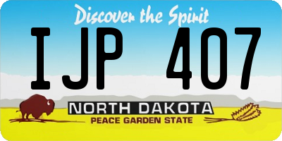 ND license plate IJP407
