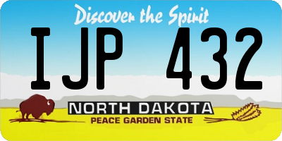 ND license plate IJP432