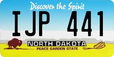 ND license plate IJP441