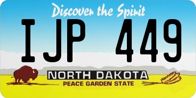 ND license plate IJP449