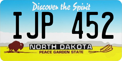 ND license plate IJP452