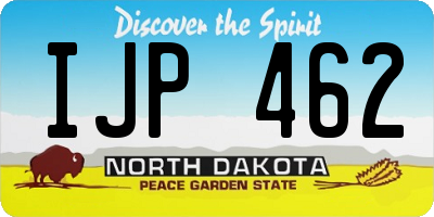 ND license plate IJP462