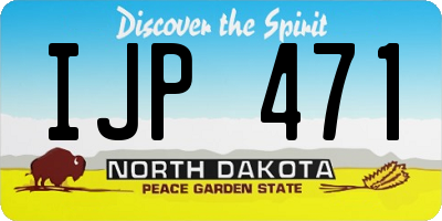 ND license plate IJP471