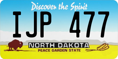 ND license plate IJP477