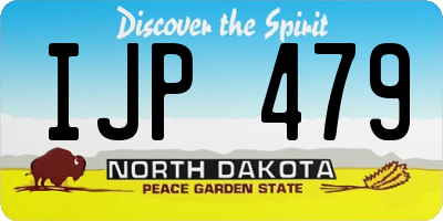 ND license plate IJP479