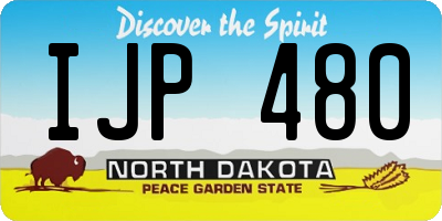 ND license plate IJP480
