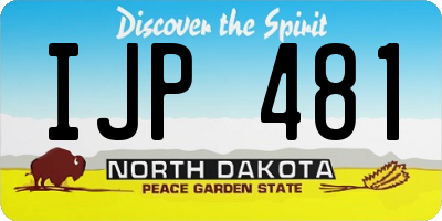 ND license plate IJP481